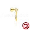 Cone Tassel 925 Sterling Silver Micro Pave Clear Cubic Zirconia Cartilage Earrings FS-WGA2317-09-2
