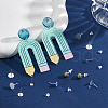 Unicraftale 925 Sterling Silver Flat Pad Stud Earring Findings STER-UN0001-43-2