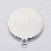 Tarnish Resistant 201 Stainless Steel Stamping Blank Tag Pendants STAS-P225-038P-2