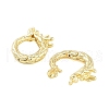 Rack Plating Brass Twister Clasp KK-C056-10G-2