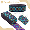 Polyester Jacquard Flower Ribbon for Garment Accessories OCOR-WH0097-24B-2