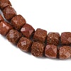 Synthetic Goldstone Beads Strands G-H078-C36-6mm-4