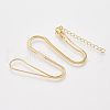Brass Snake Chain Necklaces X-MAK-T006-10A-G-1