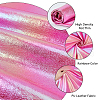 Rainbow Gradient Imitation Leather Fabric AJEW-WH0314-291B-4