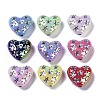 UV Plating Iridescent Acrylic Beads X-OACR-B021-06-1