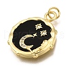 Brass Micro Pave Cubic Zirconia Pendants KK-K401-35G-2