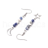 Natural Mixed Stone Dangle Earring EJEW-JE05934-4