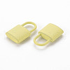 Spray Painted Alloy Pendants PALLOY-Q433-031H-RS-2