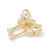Brass Micro Pave Cubic Zirconia Pendants KK-M326-18B-G-2