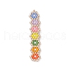 Handmade Loom Pattern MIYUKI Seed Beads PALLOY-MZ00047-01-1