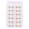 304 Stainless Steel Huggie Hoop Earrings EJEW-L252-034B-G-3