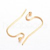 Brass Earring Hooks KK-F371-24G-1