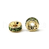 Brass Grade A Rhinestone Spacer Beads RSB035NF-10G-3