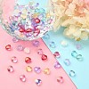 100Pcs 10 Colors Transparent Glass Beads GLAA-CJ0001-56-8