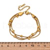 Stainless Steel Multi-strand Ball Bracelets BJEW-L687-01G-4
