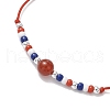 3Pcs 3 Colors Independence Day Glass Seed Beads Braided Bead Bracelets BJEW-MZ00179-4