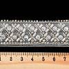 Polyester Flower Lace Trims OCOR-A007-30-2