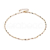 Faceted Round Natural Tourmaline Beaded Necklaces NJEW-JN03215-02-1