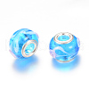 Rondelle Lampwork Large Hole European Beads LPDL-R003-01-2