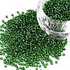 11/0 Grade A Transparent Glass Seed Beads X-SEED-Q007-F52-1