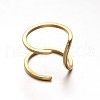 Simple 304 Stainless Steel Wide Band Hollow Cuff Rings RJEW-F046-18-17mm-1