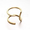 Simple 304 Stainless Steel Wide Band Hollow Cuff Rings RJEW-F046-18-17mm-1