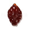 Dyed Natural Agate Carved Pendants G-A098-01D-1