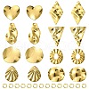16Pcs 8 Style 201 Stainless Steel Pendants DIY-FS0005-37G-1
