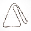 Non-Tarnish 304 Stainless Steel Curb Chain Necklace NJEW-I065-35-2