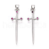 Brass Micro Pave Cubic Zirconia Pendants KK-N264-03P-1