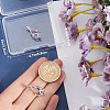 Beebeecraft 1Pc Rhodium Plated 925 Sterling Silver Cage Pendants STER-BBC0007-18B-3
