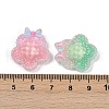Opaque Resin Flower Cabochons RESI-R465-03-3