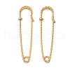 304 Stainless Steel Safety Pins Brooch Findings STAS-K252-11E-G-1