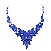 Fashionable Alloy Glass Earrings & Bib Necklaces FS-WGE8B96-03-2