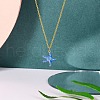 5Pcs Brass Enamel Pendants KK-SZ0004-30-6