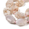 Natural Cherry Blossom Agate Beads Strands G-NH0010-H02-01-4