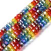 Electroplate & Gradient Color Glass Beads Strands LAMP-M023-01-1
