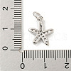 Rack Plating Brass Micro Pave Clear Cubic Zirconia Pendants KK-B093-02H-P-3