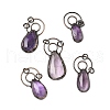Natural Amethyst Big Pendants G-L623-01R-1