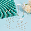 Beebeecraft 10Pcs Brass Stud Earring Findings KK-BBC0013-76-4
