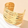 304 Stainless Steel Cuff Bangles for Women AJEW-P127-21G-3