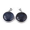 Natural Crackle Agate Pendants G-N326-53-2