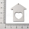 201 Stainless Steel Pendants STAS-Q342-29P-3