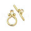 Brass Toggle Clasps KK-M314-02G-3