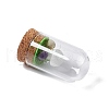 Natural Quartz Crystal Mushroom Display Decoration with Glass Dome Cloche Cover G-E588-03I-3