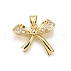 Brass Micro Pave Cubic Zirconia Pendants KK-K401-26G-1