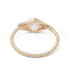 Mother's Day Jewellery Horse Eye Natural Pearl Finger Rings RJEW-JR00844-01-4