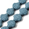 Dyed Natural Lava Rock Beads Strands G-A264-A04-01B-1