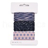 9 Yards 3 Styles Polyester Ribbon SRIB-A014-F01-4