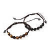 Stone Braided Bead Bracelets Set for Men Women BJEW-JB06739-1